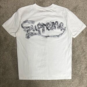 Supreme Back Logo White Tee New